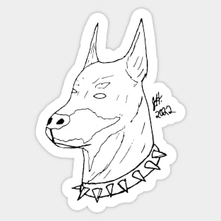 Bad Dog Sketch Sticker